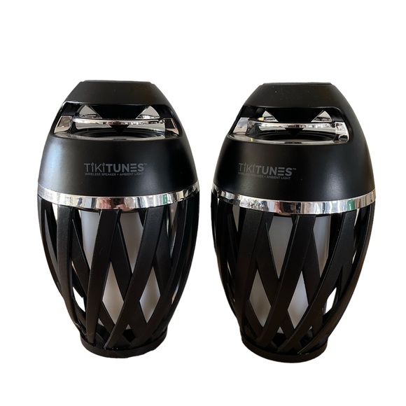 Set of two - TikiTunes Portable Bluetooth 5.0 Indoor/Outdoor Wireless Speakers - Picture 2 of 3